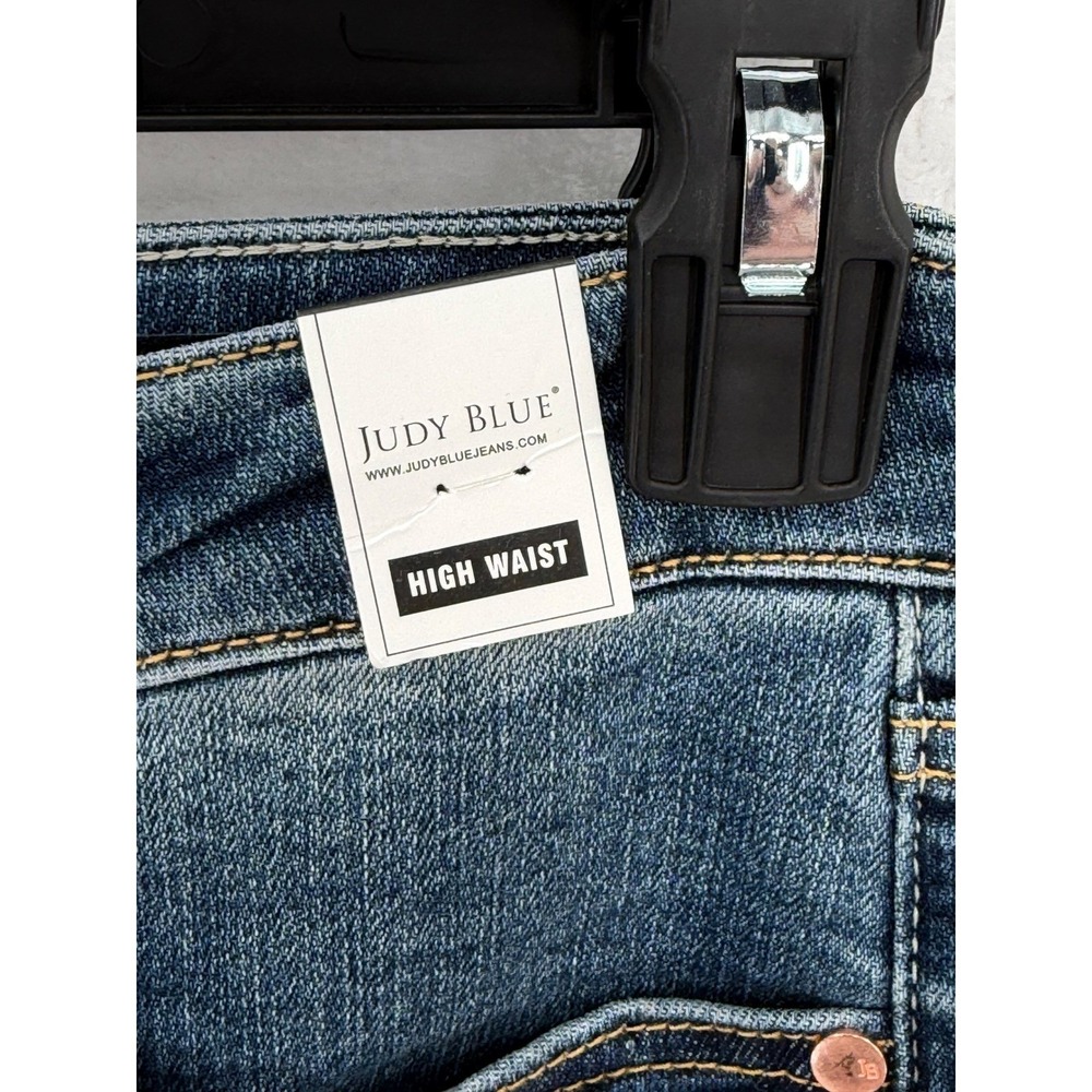 Judy Blue Jeans Womens 11 30 Dark Wash Denim High Waist Skinny Tummy Control NWT - Picture 2 of 13